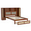 Lit plateforme simple en bois-37169817