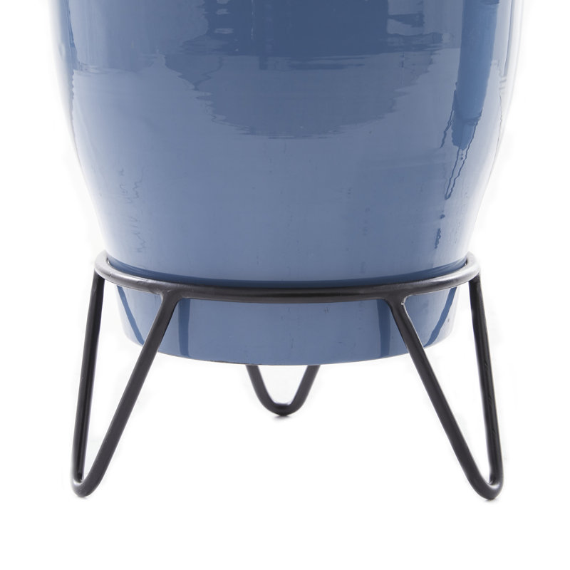 Metal Cachepot, Blue