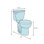 Toilette allongée deux pièces me par starck (siège non inclus)