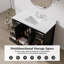 Ensemble de meuble-lavabo autoportant 48 po blanc avec plateau en marbre de culture 48 po -641865738