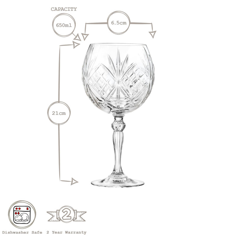 RCR Crystal Melodia Gin Glasses - 650ml