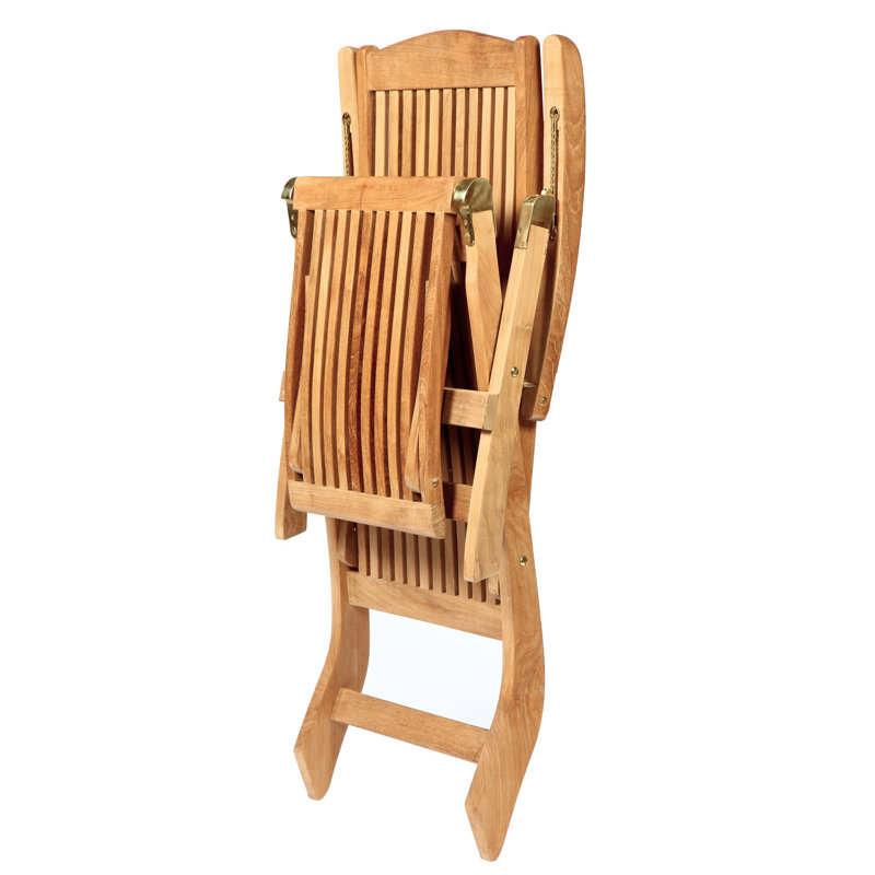 ARB Teak Outdoor Outdoor Teak Wood Chaise Lounge