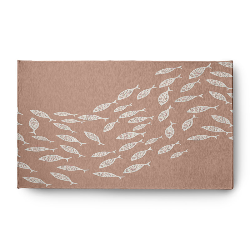 Tapis intérieur / extérieur mauve Maeser, Rectangle 3 pi x 5 pi