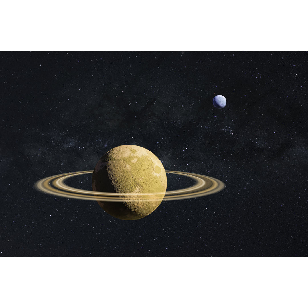 Planets In Space Composite von Simonbradfield - Drucken