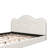 King Size Upholstered Platform Bed, Beige