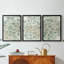 Green Flowerhead I - Toile tendue avec châssis sur mesure - 3 pièces-2145123047-2145123049