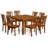 5 Piece Dining Set Includes a Square Dining Table with Butterfly Leaf and 4 Kitchen Chairs, Black & Cherry-2073245413-2122533355-2122533353