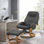 Adrienna Ergonomic Executive Office Reclining Chair with Footstool-1045935675