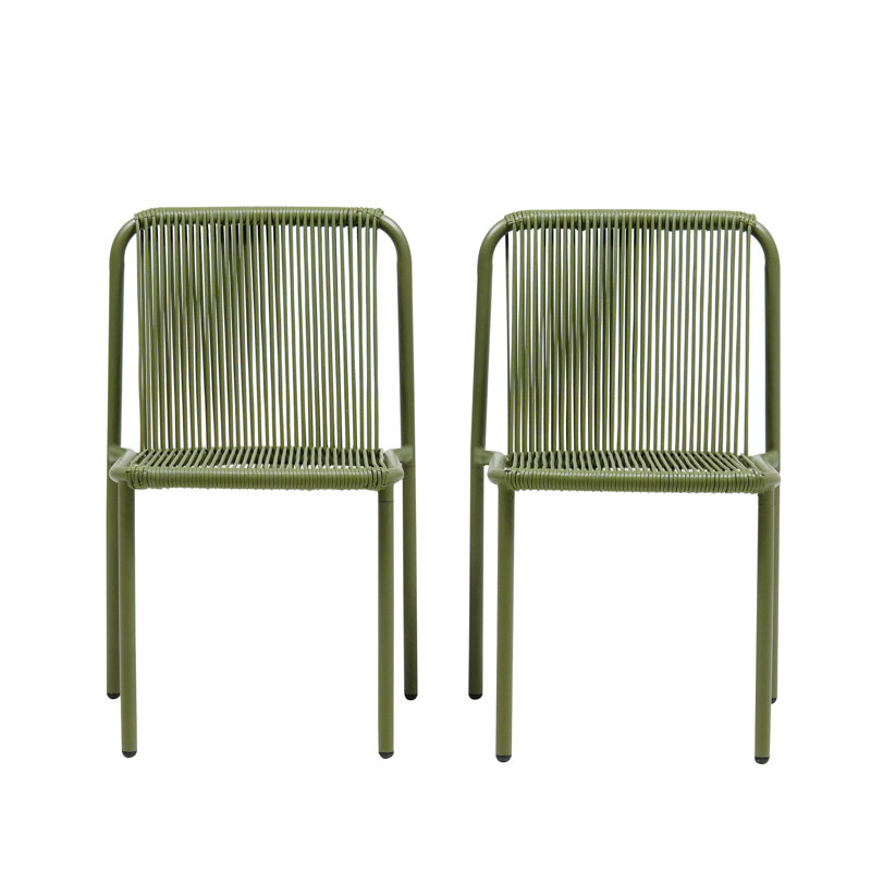 Chaises de salle à manger Zechariah, Vert