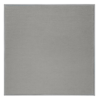 Machine Washable Solid Gray Area Rug