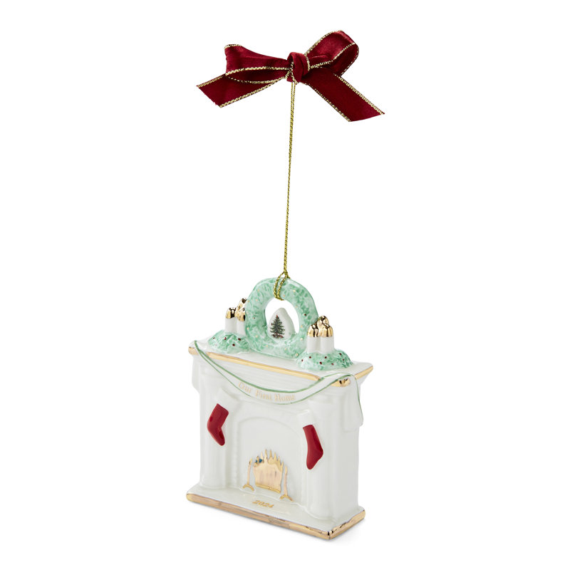 First Home Fireplace Ornament Dated 2024