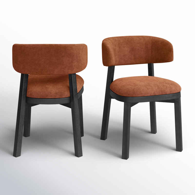Pacey Upholstered Dining Chair, Orange