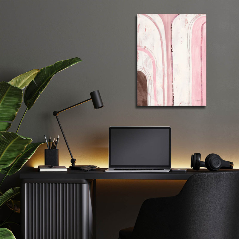  «Kindness 2 Pink» par Courtney Prahl, art mural en verre acrylique, 12 po x 16 po