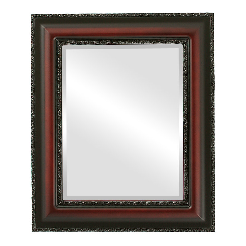 Miroir d'appoint Schillinger, Bois de rose, 35 po x 29 po