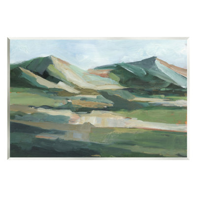 Brushed Mountain Peaks Wall Plaque Art by Ethan Harper