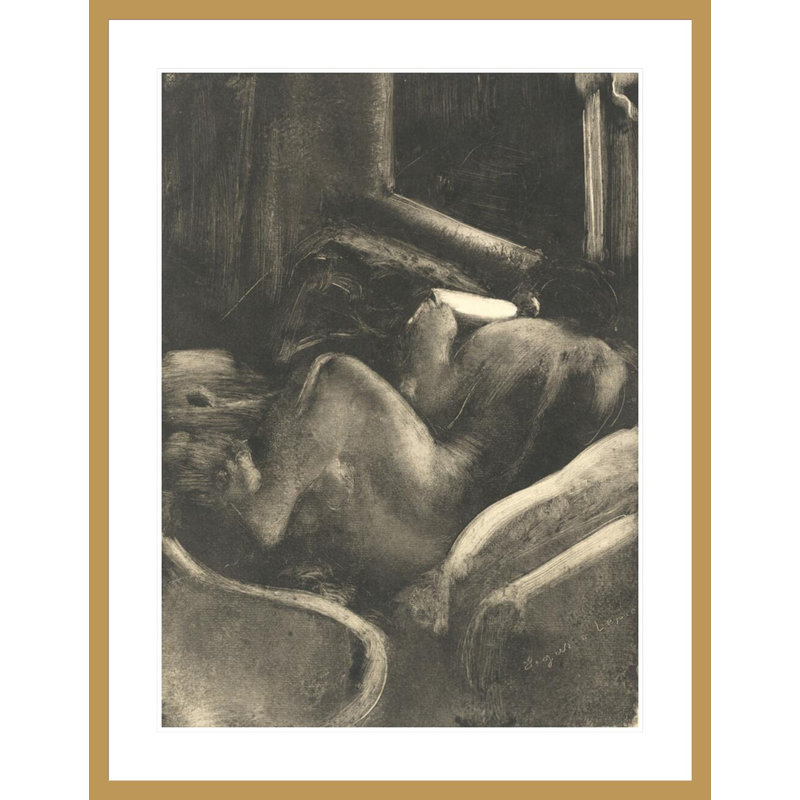 «Woman Reading (Liseuse)» par Edgar Degas, impression giclée encadrée, H 41,5 po x l 32,27 po