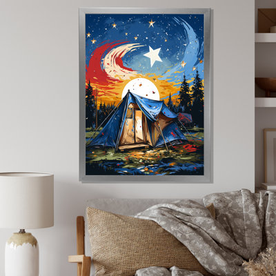 Prairie Camp Sunset Getaway 2 - Camping Travel Wall Art