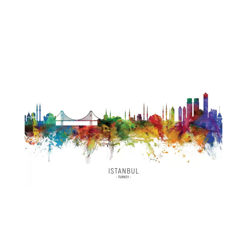 Istanbul Turkey Skyline by Michael Tompsett - Wrapped Canvas Print, 66.04 cm H x 45.72 cm W x 1.91 cm D