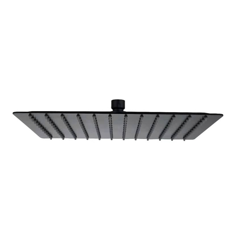 Rain Adjustable Shower Head 1.8 GPM GPM, Matte Black, Square