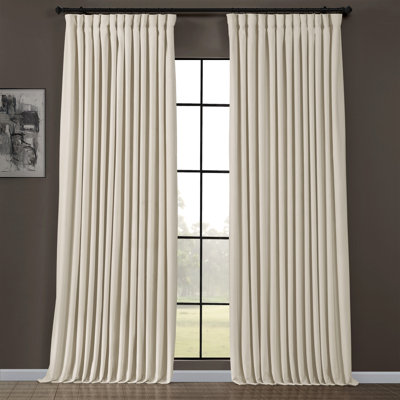Matra Plush Velvet Room Darkening Curtain Panel