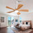 Hot Sales 42 Inch Modern Ceiling Fans With Lights And Remote Control, 5 Solide Wood Blades, Reversible DC Motor-1617699334-1617699333