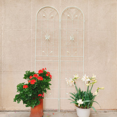 4 Pack Metal Garden Trellis, 86.7" X 19.7" Rustproof Trellis For Climbing Plants, Flower Support