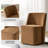 Leonas Modern 23.5" Dining Chair with Casters (Set of 2)-116225860