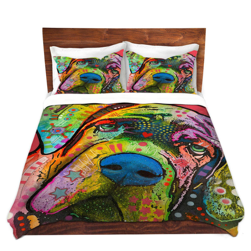 Modern & Contemporary Polyester Duvet Cover, Queen Duvet Cover + 2 Standard Shams