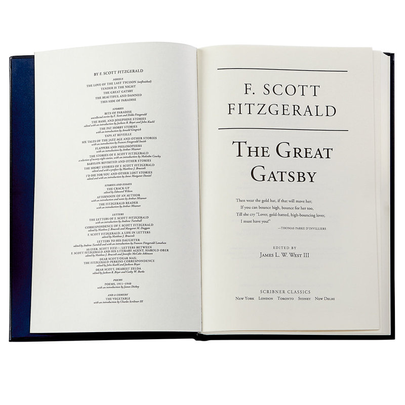 The Great Gatsby Leather Bound Book