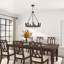9-Lights Waggon Wheel Chandelier