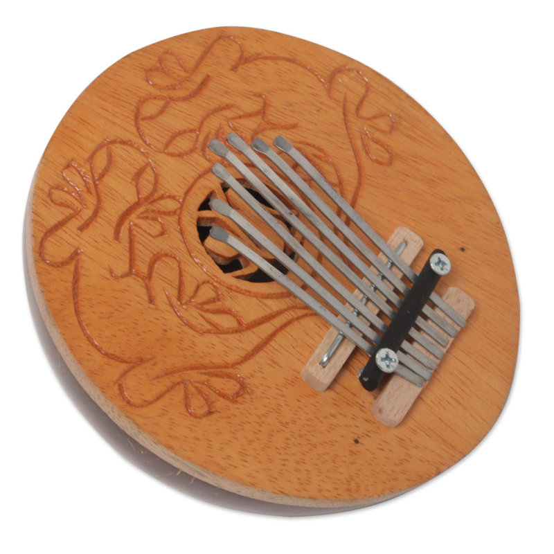 Red Barrel Studio® Gecko Melody et noix de coco Kalimba