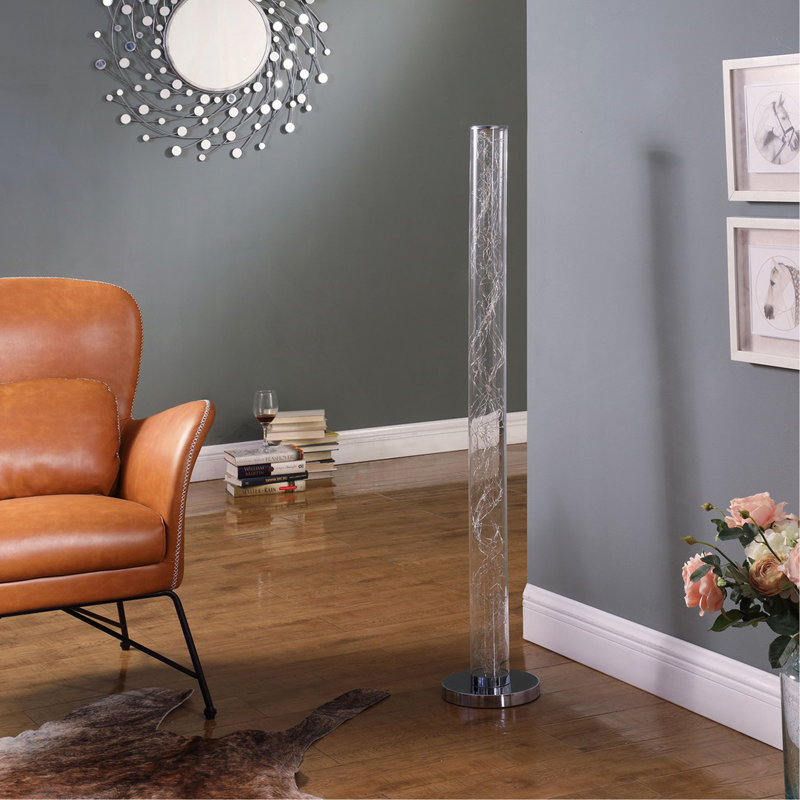 49-Inch Exposed Multi-Coloured Rope LED Namiri Column Floor Lamp W/ Wireless Remote Control