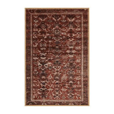 Tapis brun lavable à la machine