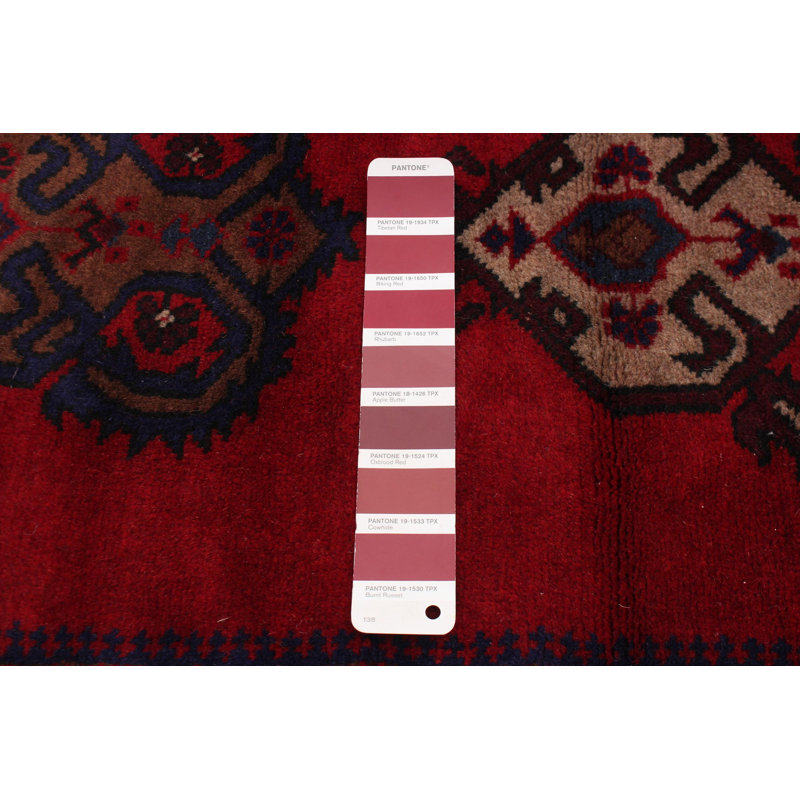 Tapis bourgogne Rare War 3 pi 0 po x 4 pi 4 po