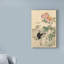 «Crane and Peony», reproduction d'art sur toile tendue-33425254