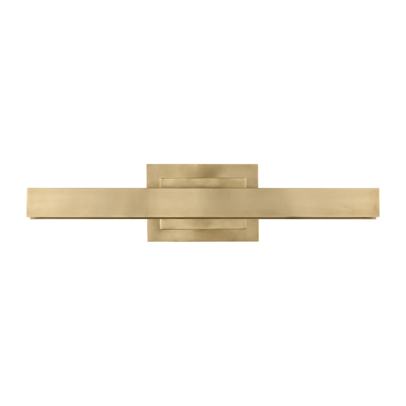 Bau Dimmable LED Wall Mounted Picture Light, Natural Brass