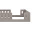 Wood Platform Bed With Guardrail-814554410