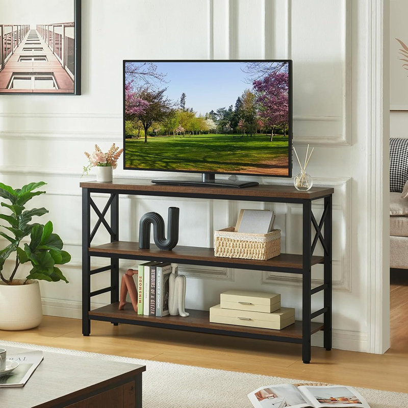 Table de canapé, console industrielle avec rangement, ...
