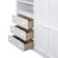 Lit mezzanine double en bois avec garde-robe intégrée, bureau, tablettes de rangement et tiroirs - Option de chambre à coucher polyvalente-288488701