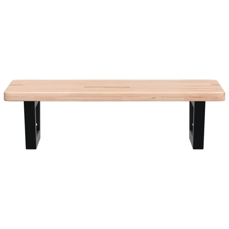 Bracket Shelf, 2.5cm H x 60cm W x 40cm D, Brown/Black