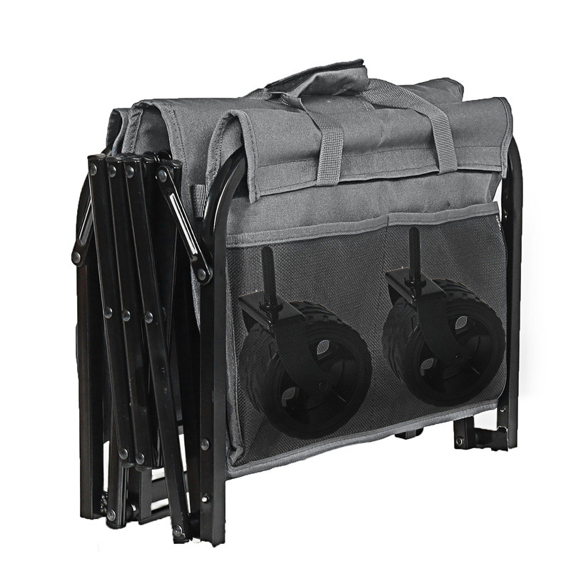 Expandable Dual-Layer Utility Wagon, Gray