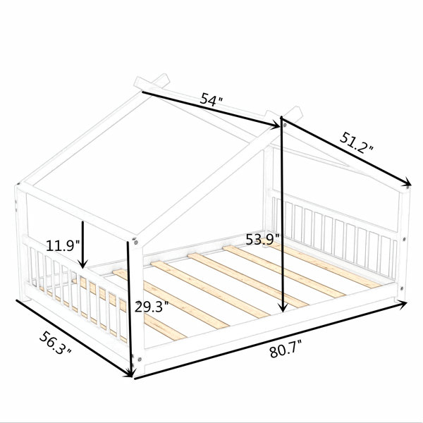 Isabelle & Max™ Gerlinde Full House Platform Bed | Wayfair