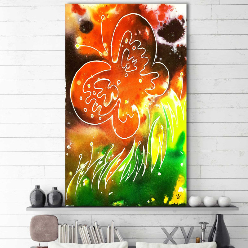 Reproduction d’art sur toile Butterfly, H 60 po x l 36 po x P 1,5 po