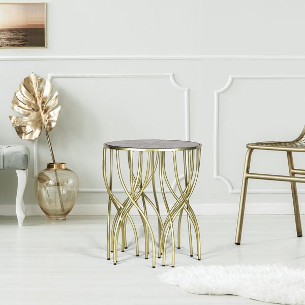 Everly Quinn Abstract End Table - Wayfair Canada