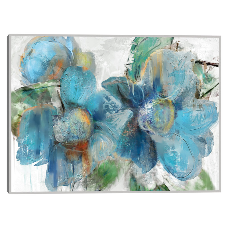 Bursting by Studio Arts Canvas Art Print, 43" H x 57" W, Champagne Silver Color Framed