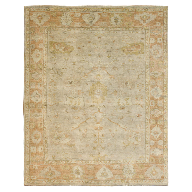 Wool Ikat Area Rug in Gray, Rectangle 2' x 3'