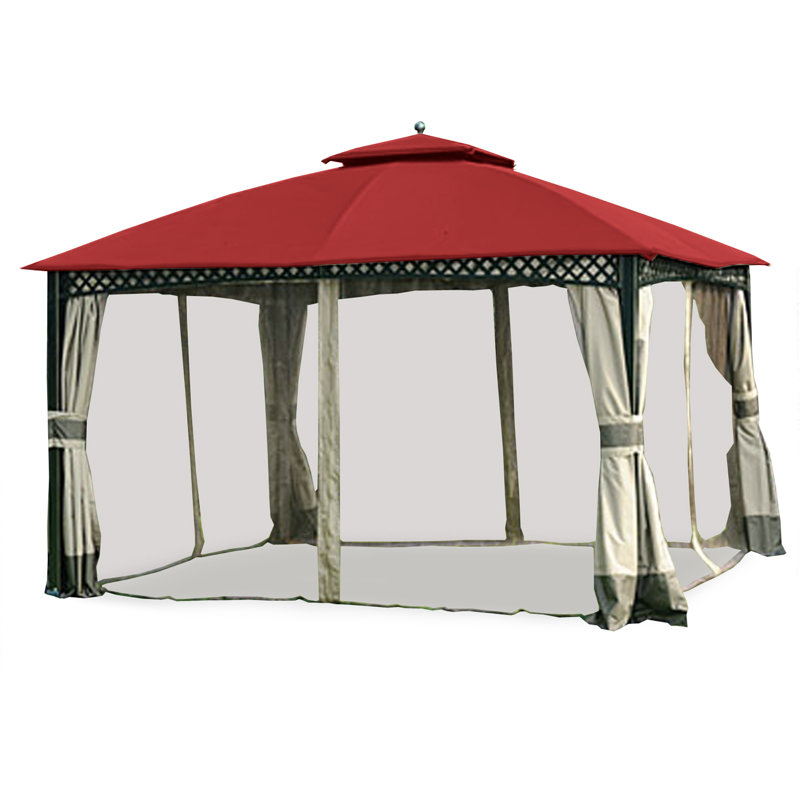 Toile de remplacement pour pavillon de jardin Windsor, Cinabre, Tissu Riplock 350