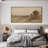 Extra Large Wall Art Fabric Print - Vintage Countryside Landscape with Distant Trees and Quiet Fields Artwork Decor for Living Room or Bedroom - "Frame Assembly Required (Unfinished Frame)"-757939241