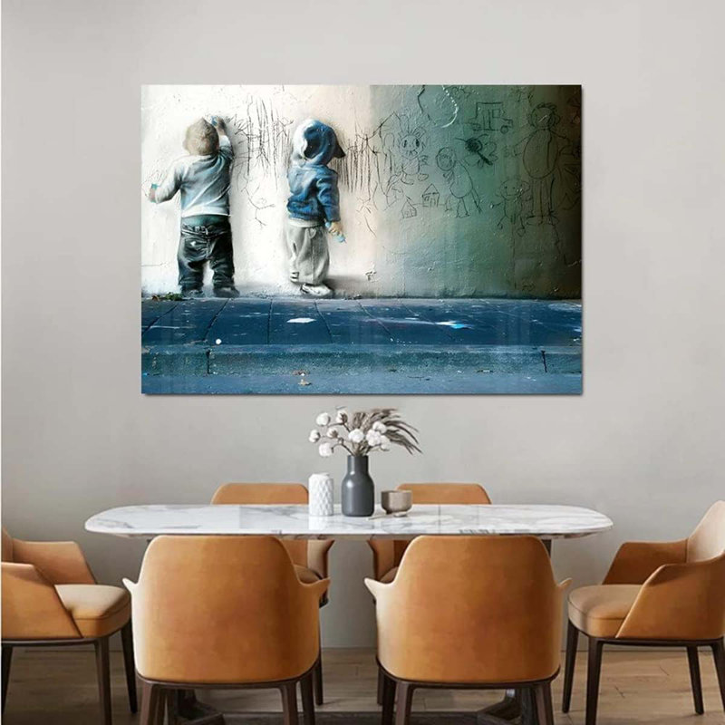 40,Banksy Street Graffiti Wall Art Decor Large Abstract Pictures Painting.