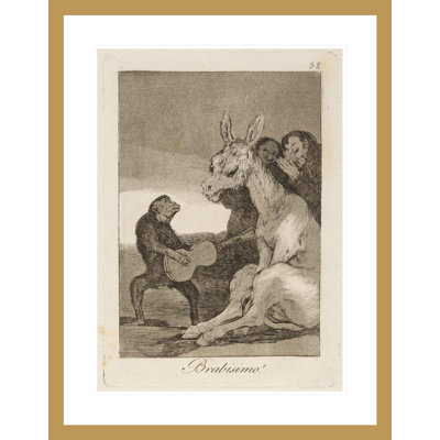 Brabisimo! (Bravo!) by Francisco de Goya - Giclee Framed Print
